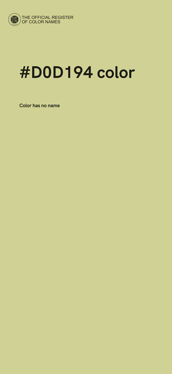 #D0D194 color image