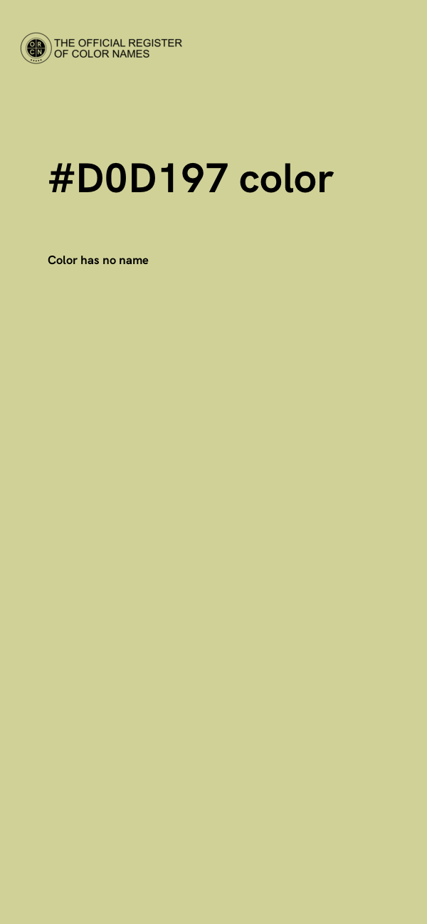 #D0D197 color image