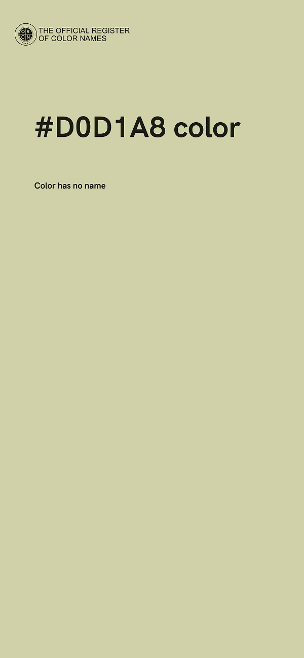#D0D1A8 color image