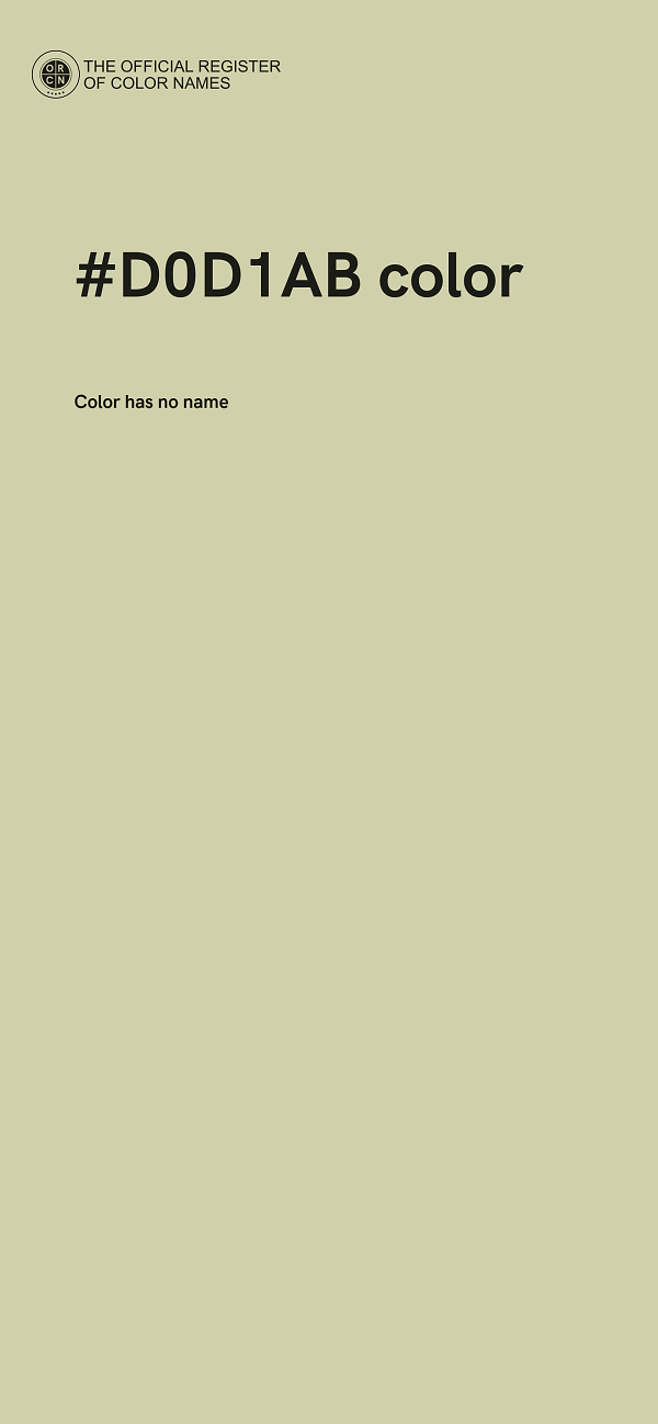 #D0D1AB color image