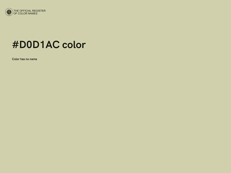 #D0D1AC color image