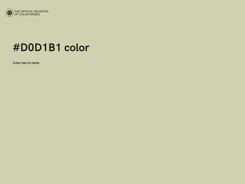 #D0D1B1 color image