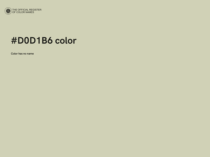 #D0D1B6 color image