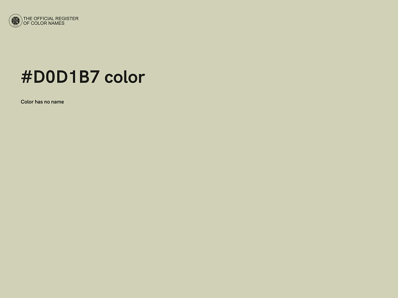 #D0D1B7 color image