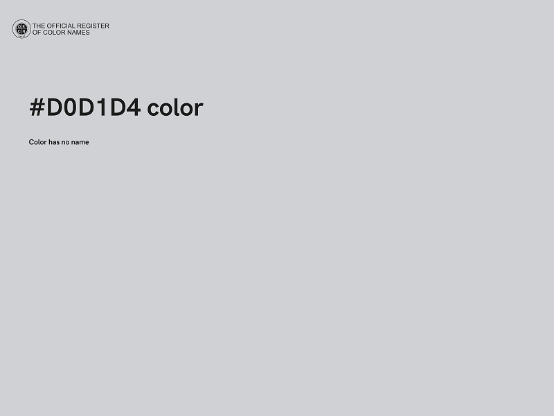 #D0D1D4 color image