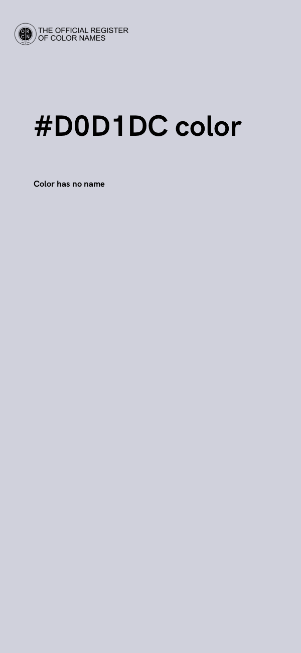 #D0D1DC color image