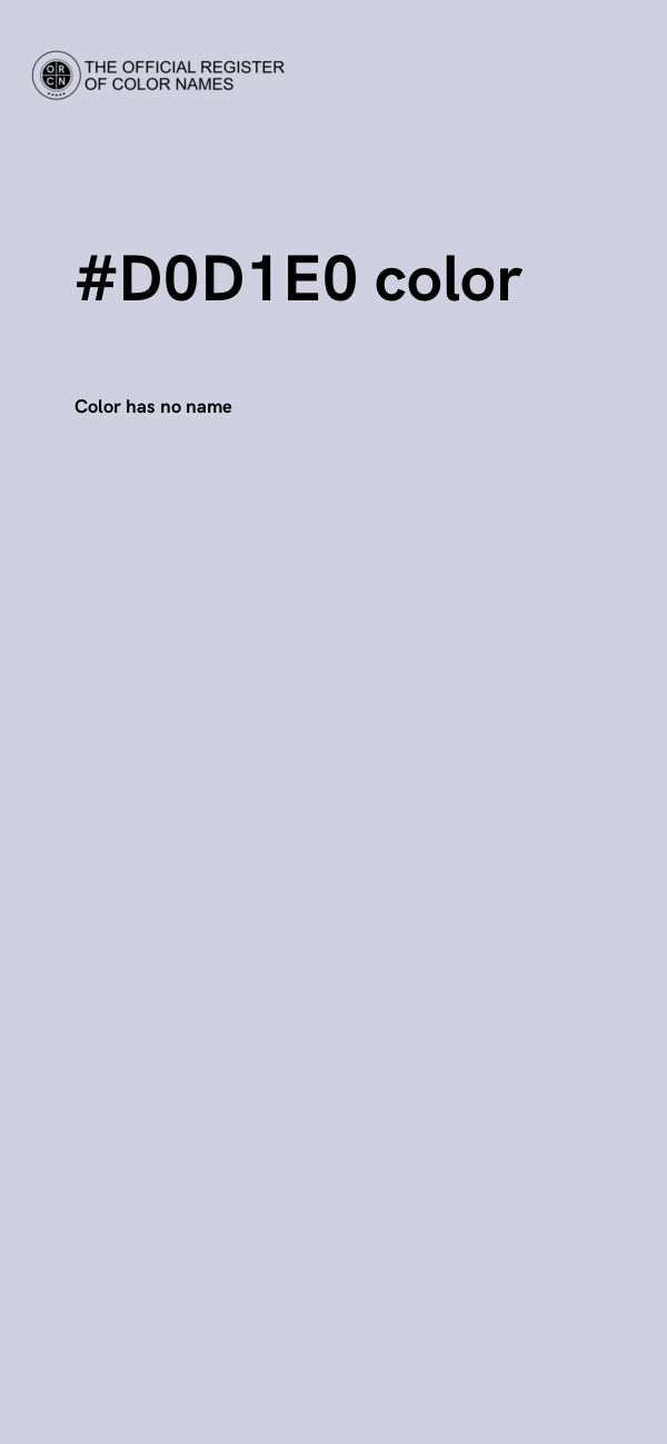 #D0D1E0 color image