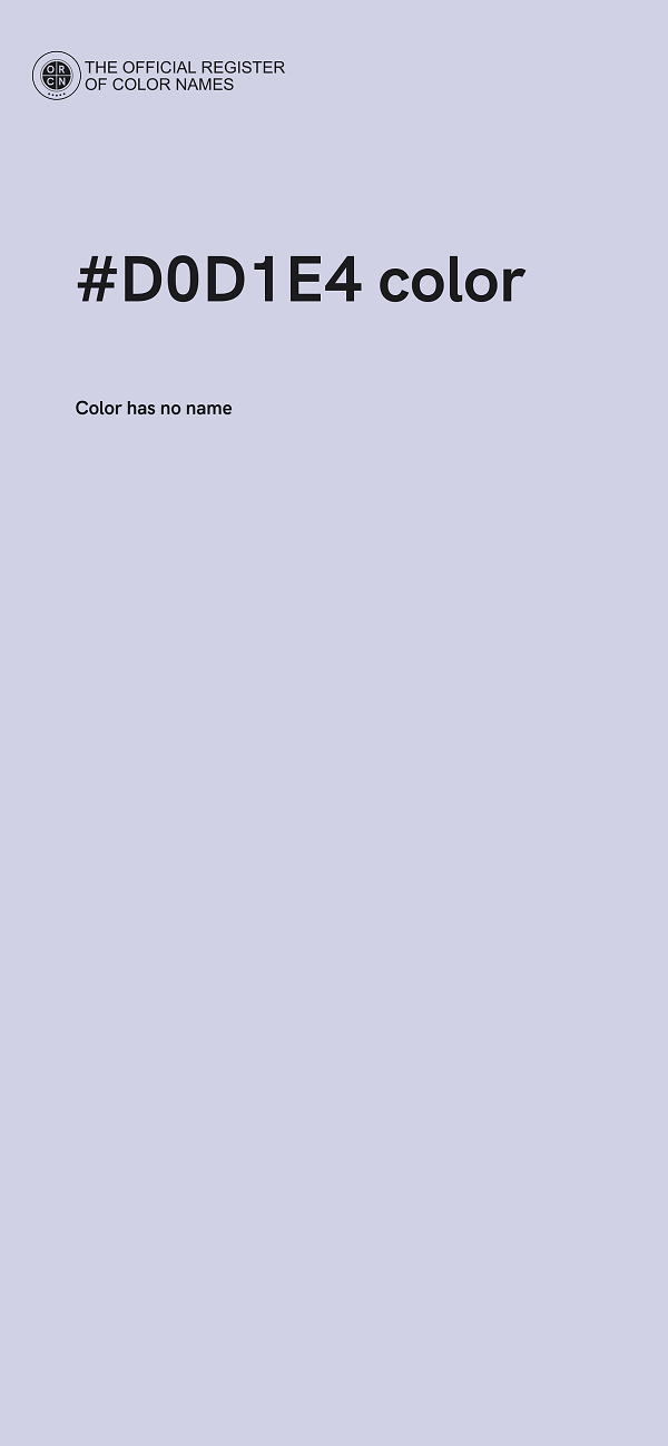 #D0D1E4 color image