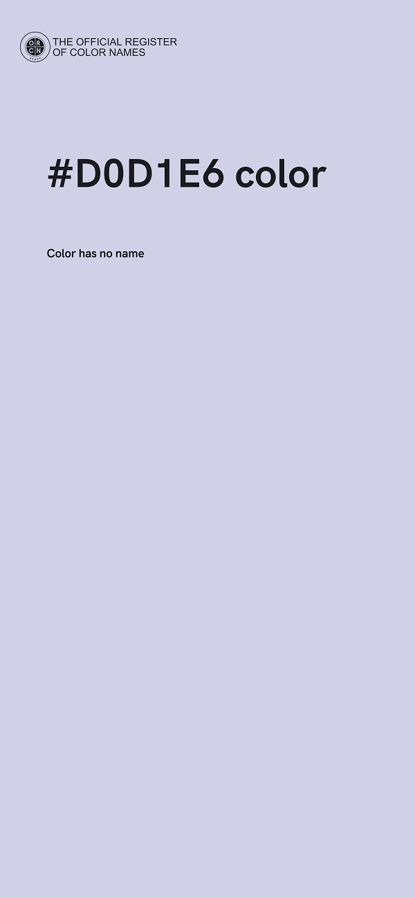 #D0D1E6 color image