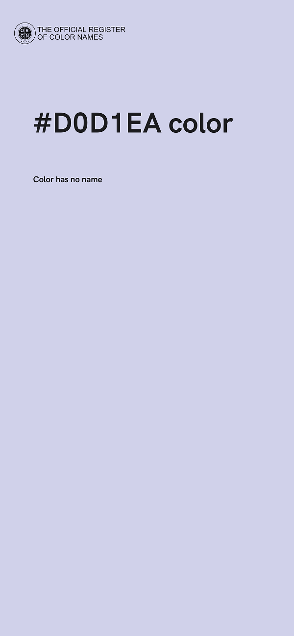 #D0D1EA color image