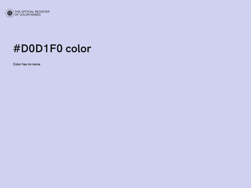 #D0D1F0 color image