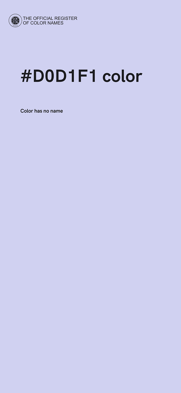 #D0D1F1 color image