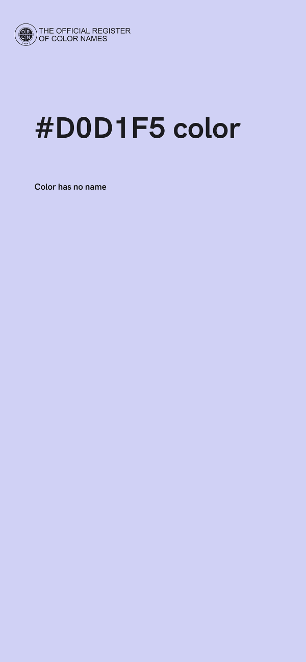 #D0D1F5 color image