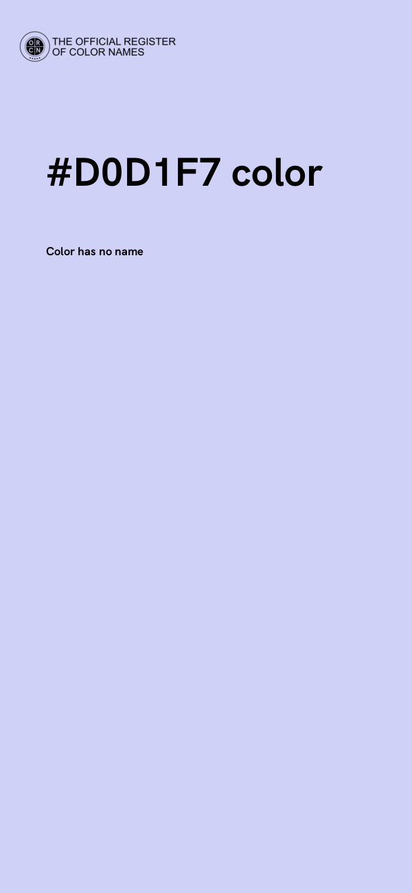 #D0D1F7 color image