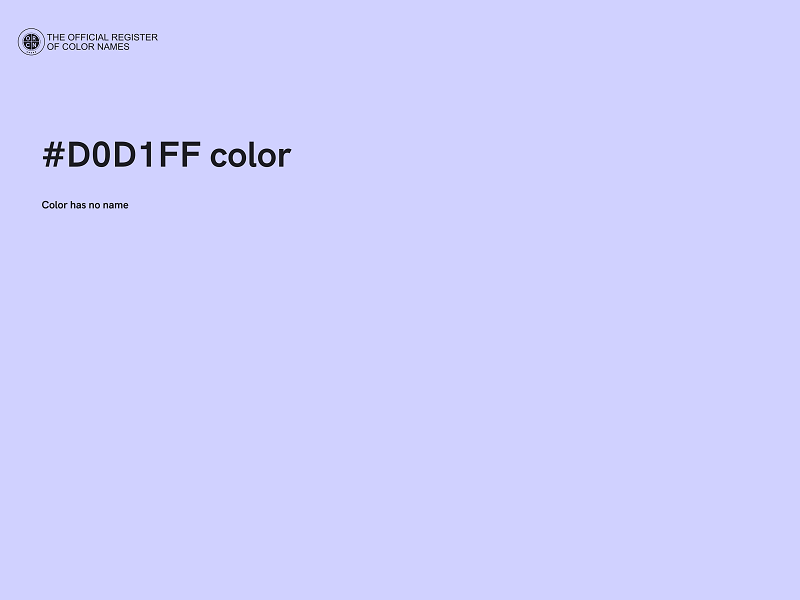 #D0D1FF color image