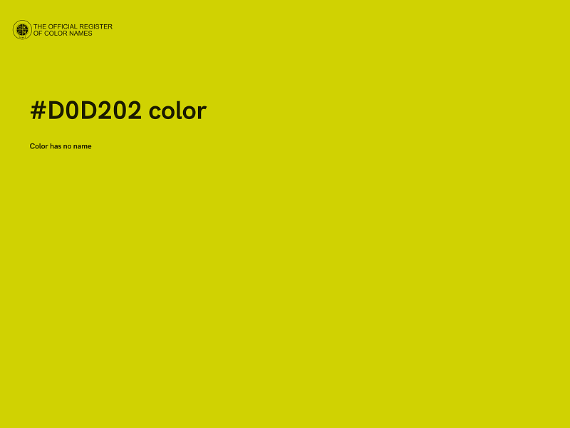 #D0D202 color image