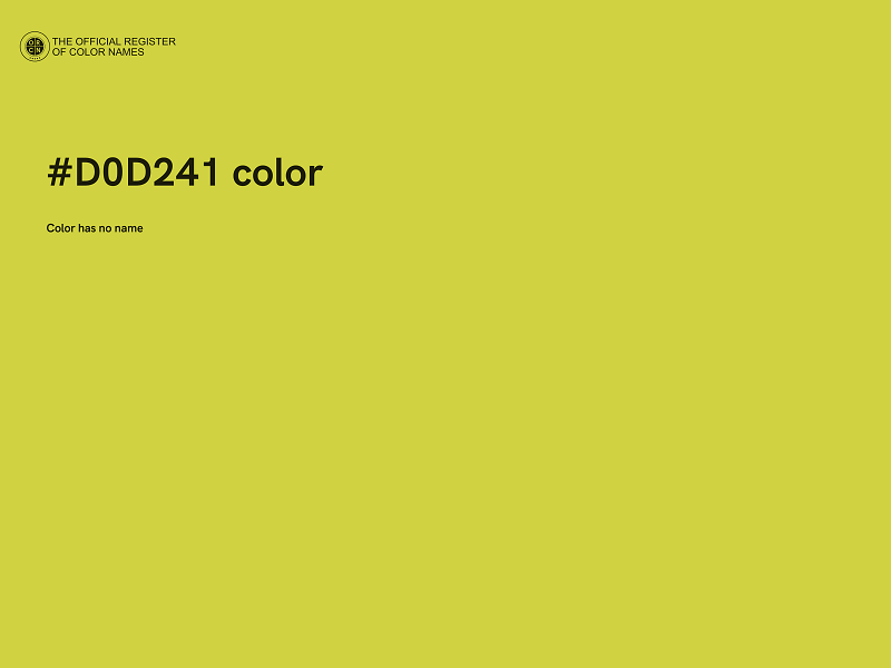 #D0D241 color image