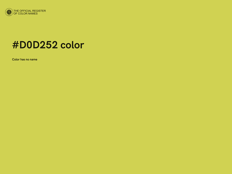 #D0D252 color image