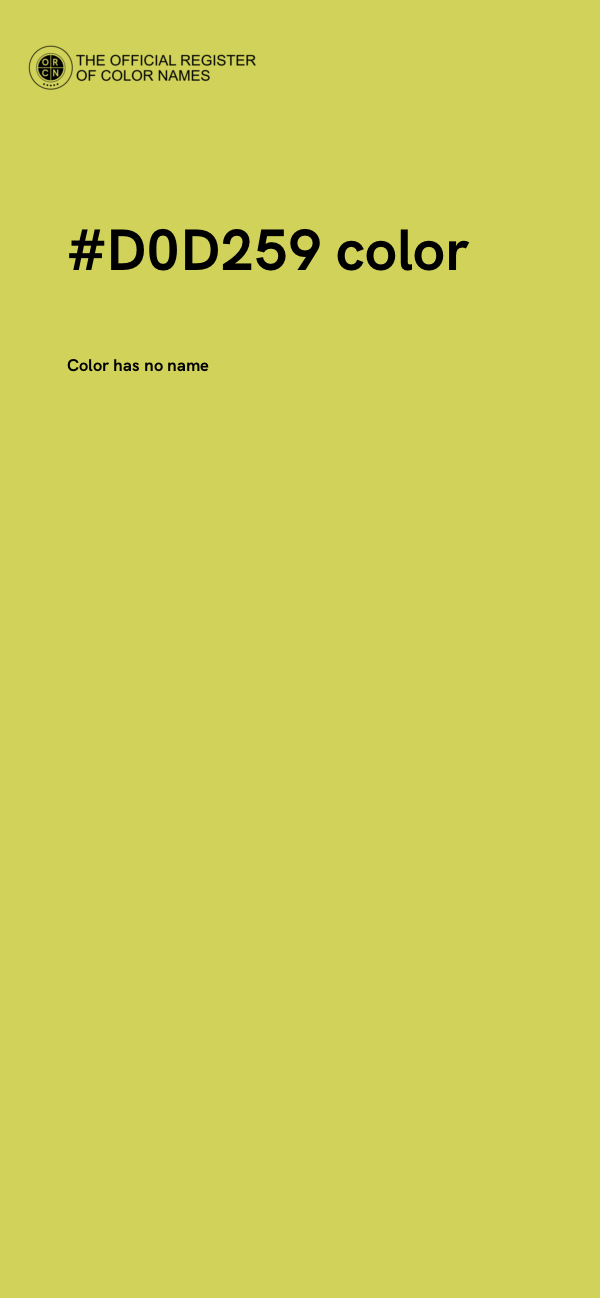 #D0D259 color image