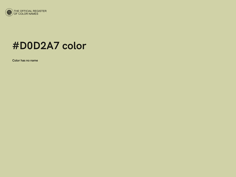 #D0D2A7 color image