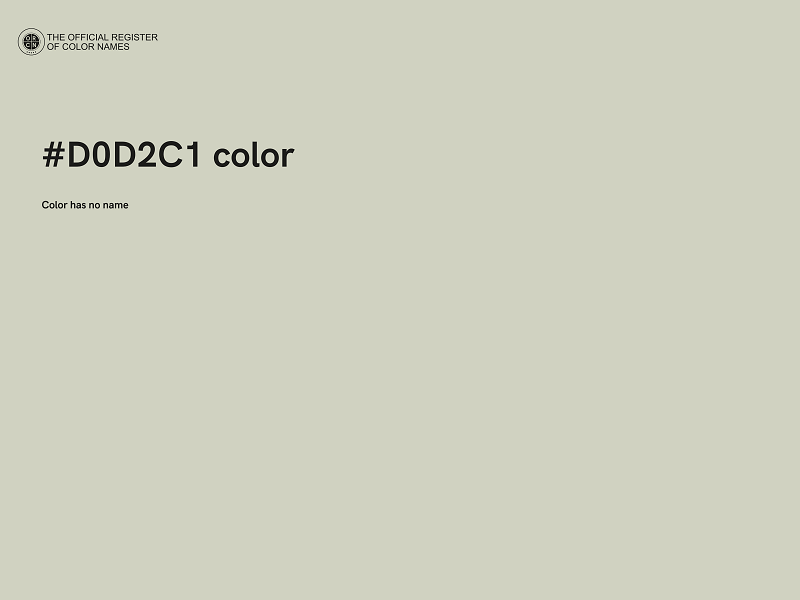 #D0D2C1 color image