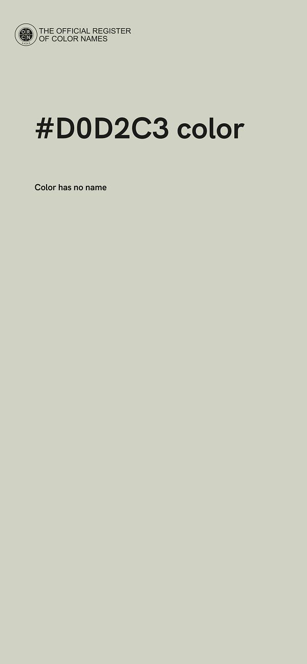 #D0D2C3 color image