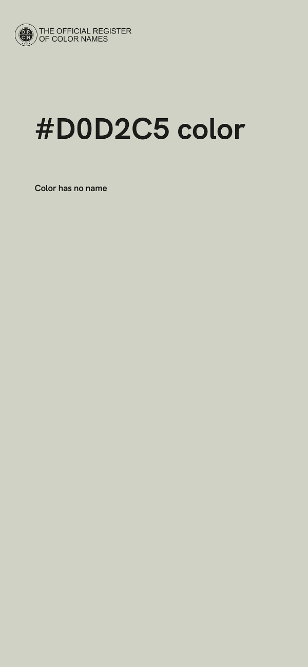 #D0D2C5 color image