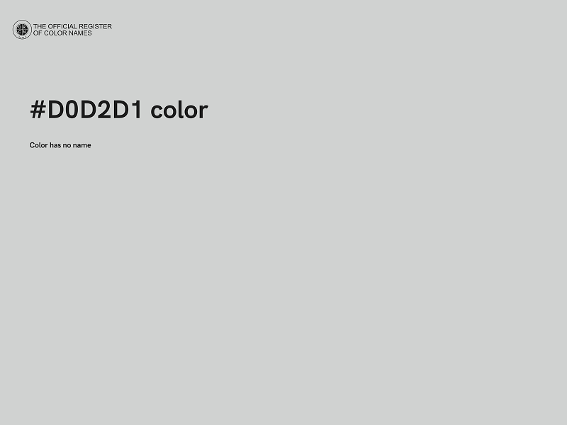 #D0D2D1 color image