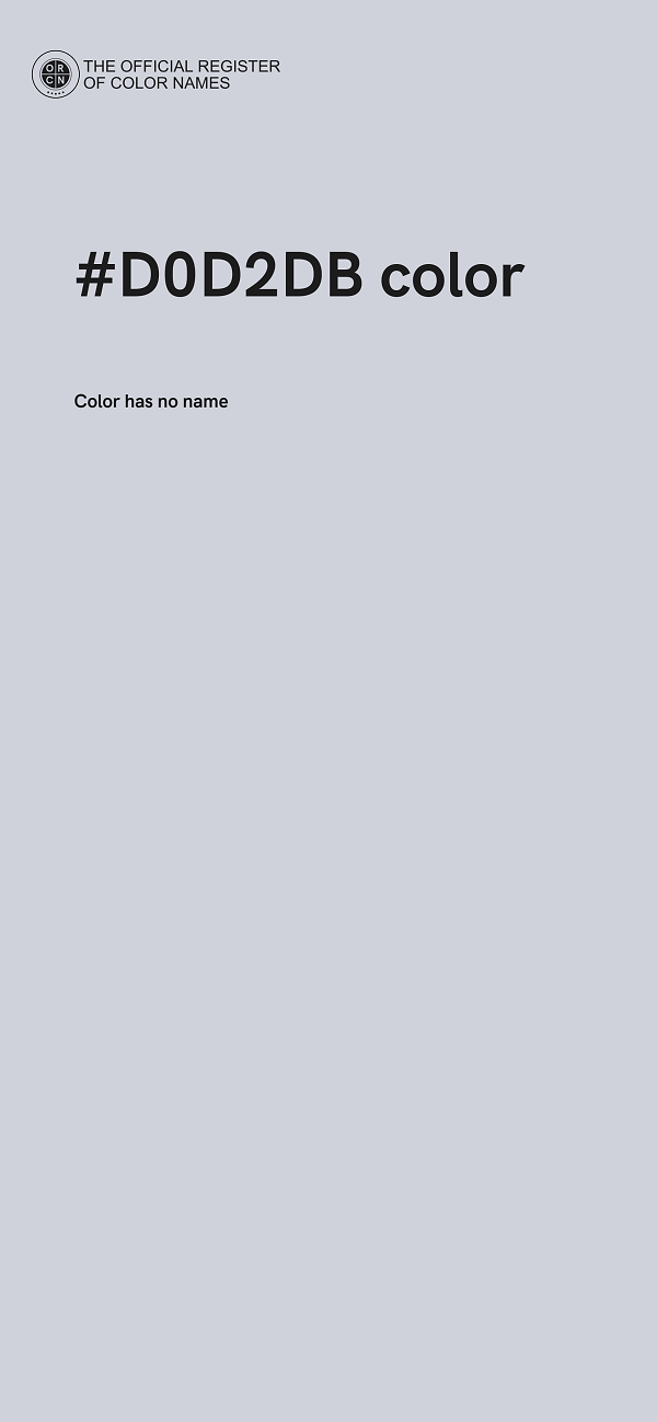 #D0D2DB color image