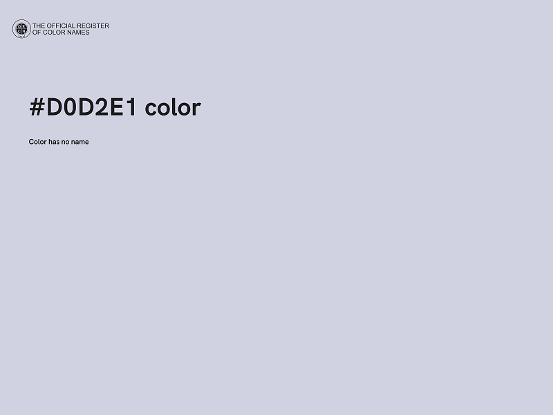 #D0D2E1 color image