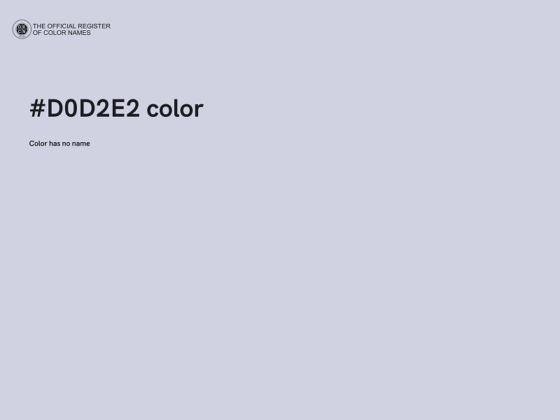 #D0D2E2 color image