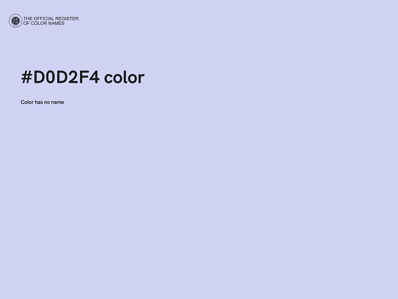 #D0D2F4 color image