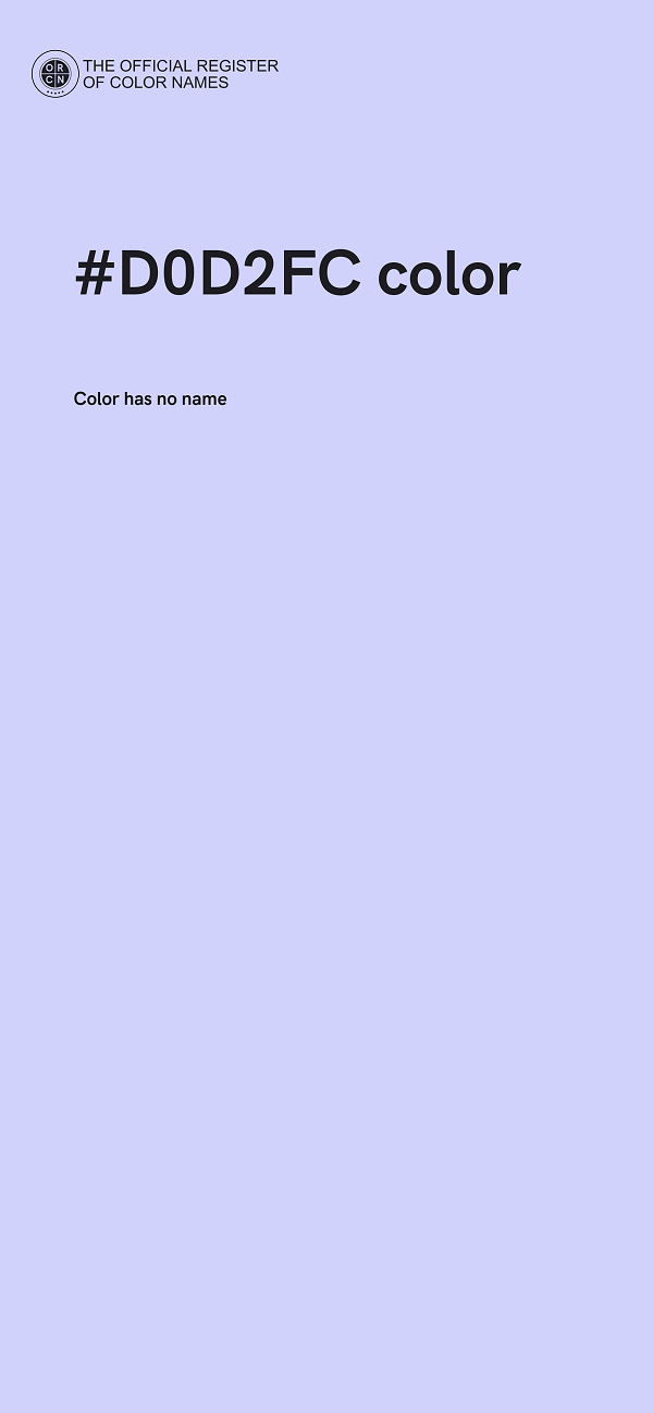 #D0D2FC color image