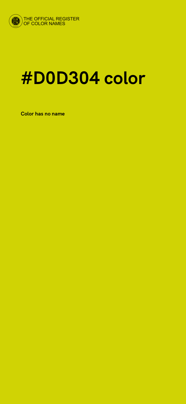 #D0D304 color image