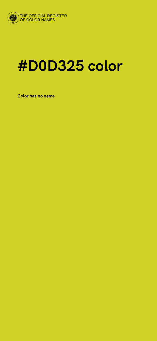 #D0D325 color image