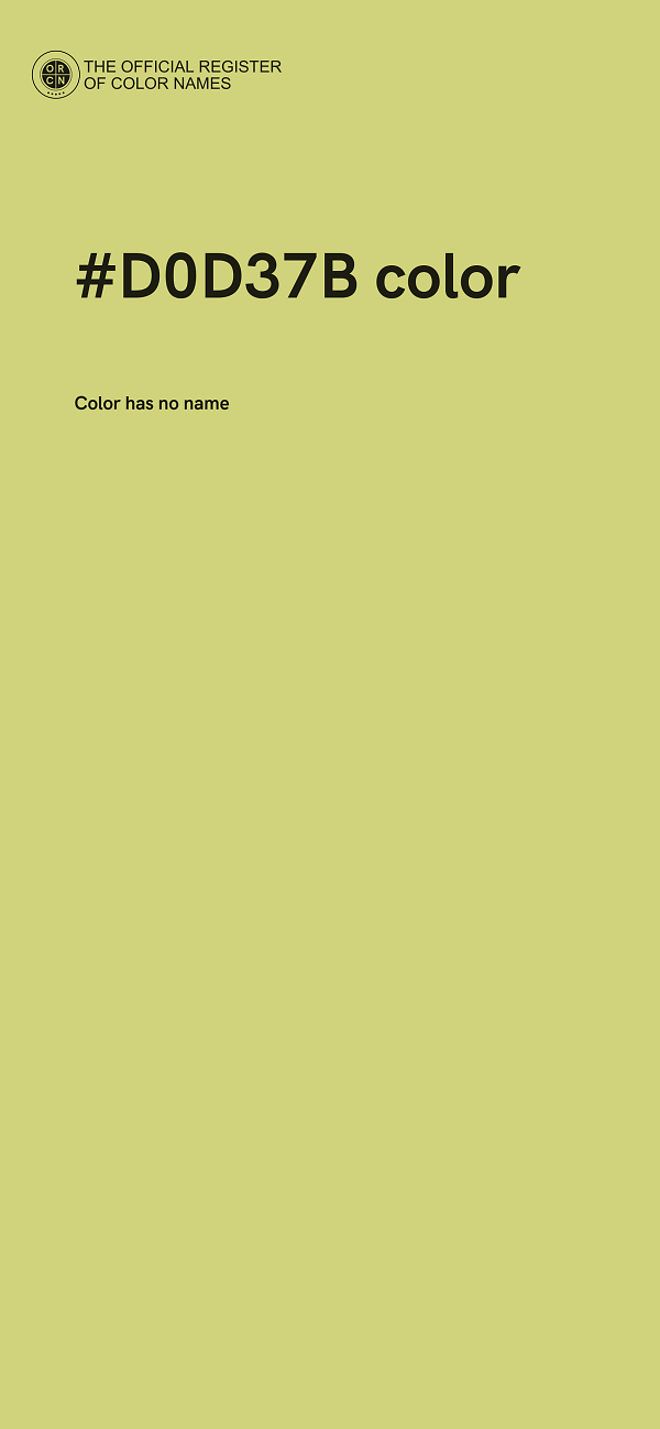 #D0D37B color image