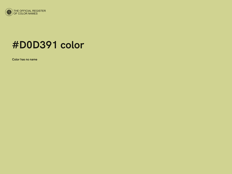 #D0D391 color image