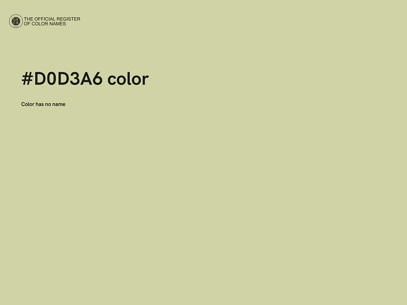 #D0D3A6 color image