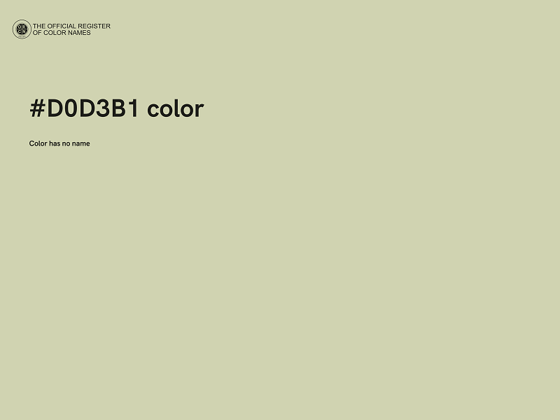 #D0D3B1 color image