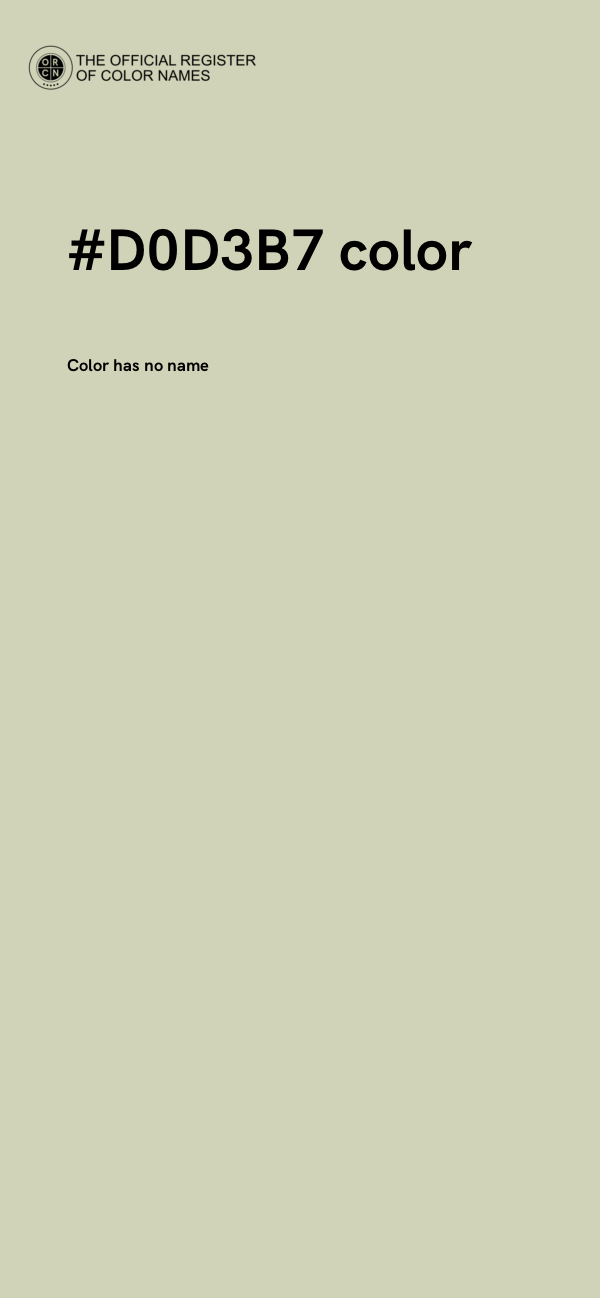 #D0D3B7 color image
