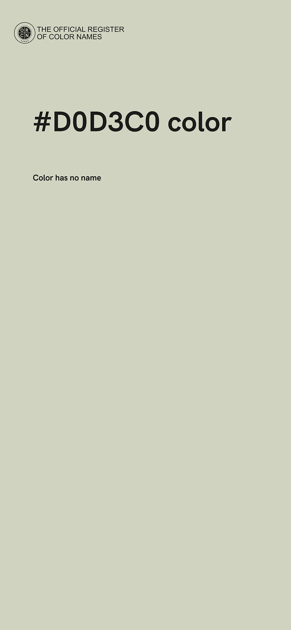 #D0D3C0 color image