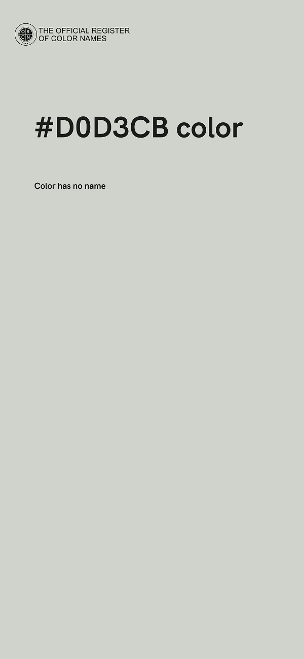 #D0D3CB color image