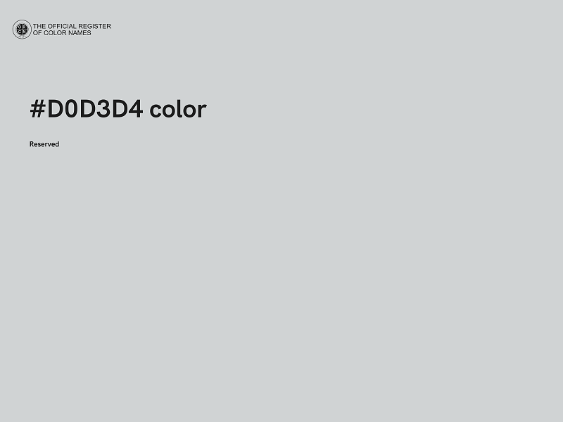#D0D3D4 color image