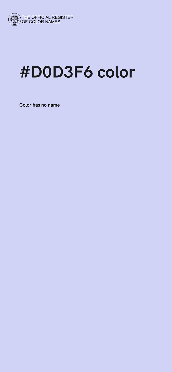 #D0D3F6 color image