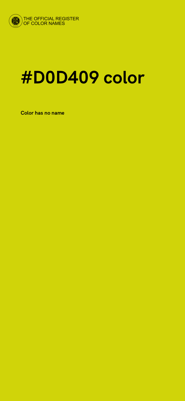 #D0D409 color image