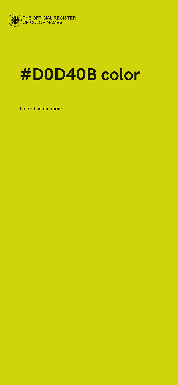 #D0D40B color image
