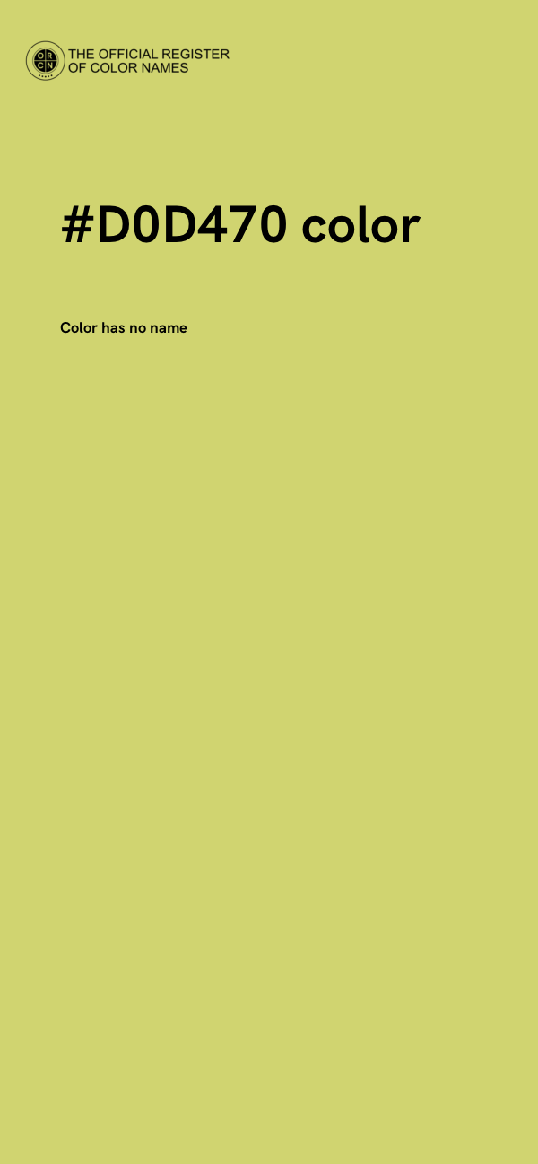 #D0D470 color image