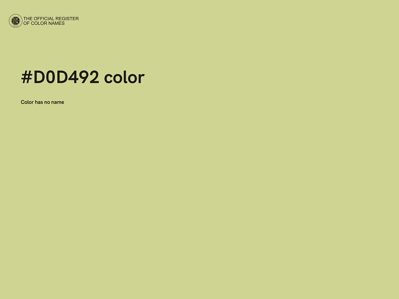 #D0D492 color image