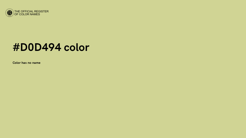 #D0D494 color image
