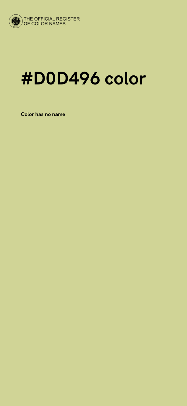 #D0D496 color image